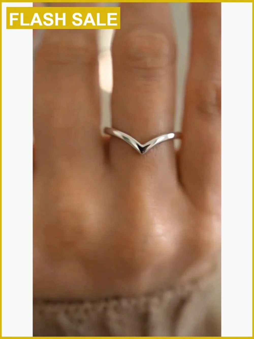 Stainless Steel Statement Promise Ring